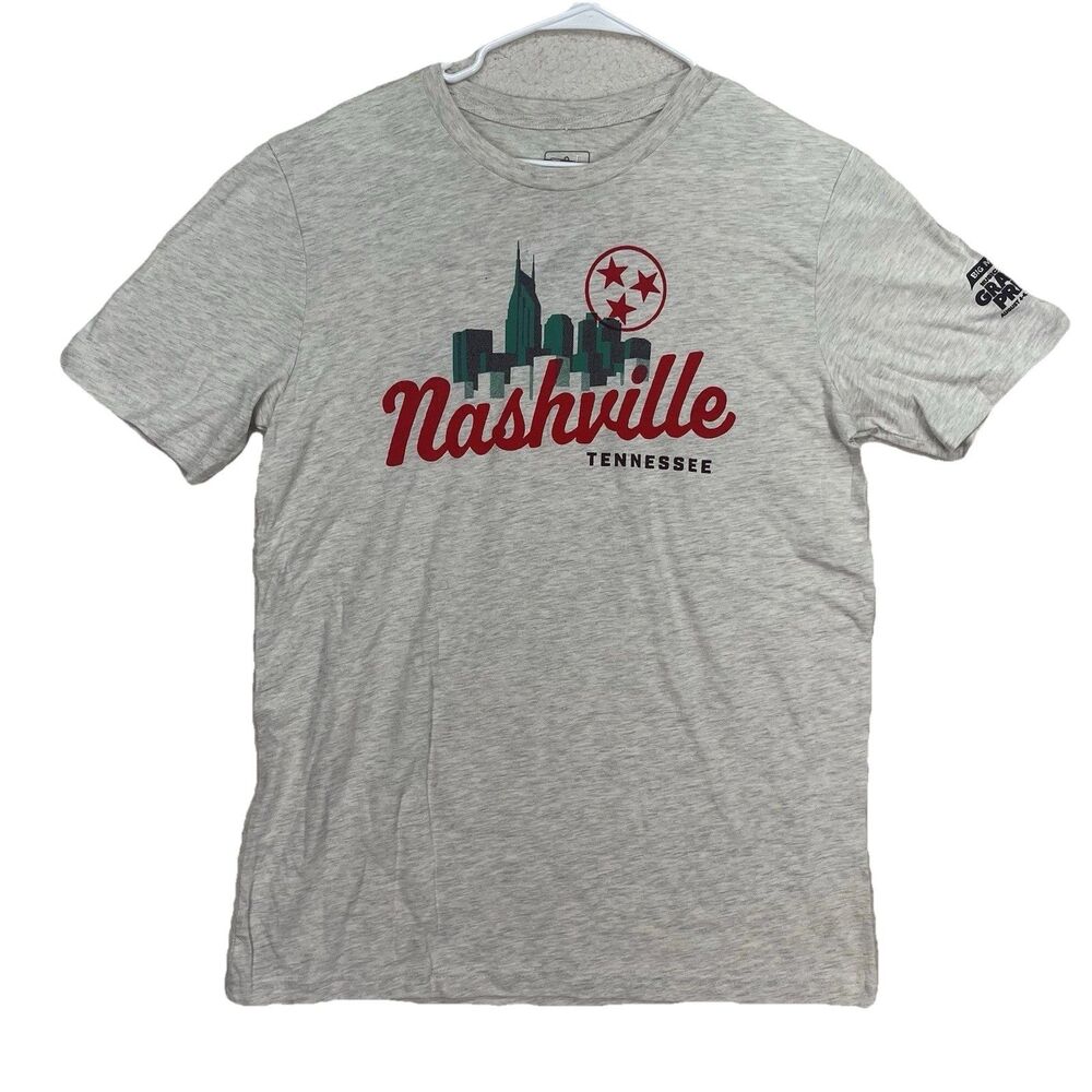 INDY CAR BIG MACHINE MUSIC CITY GRAND PRIX  T SHIRT Unisex Large NASHVILLE  GREY